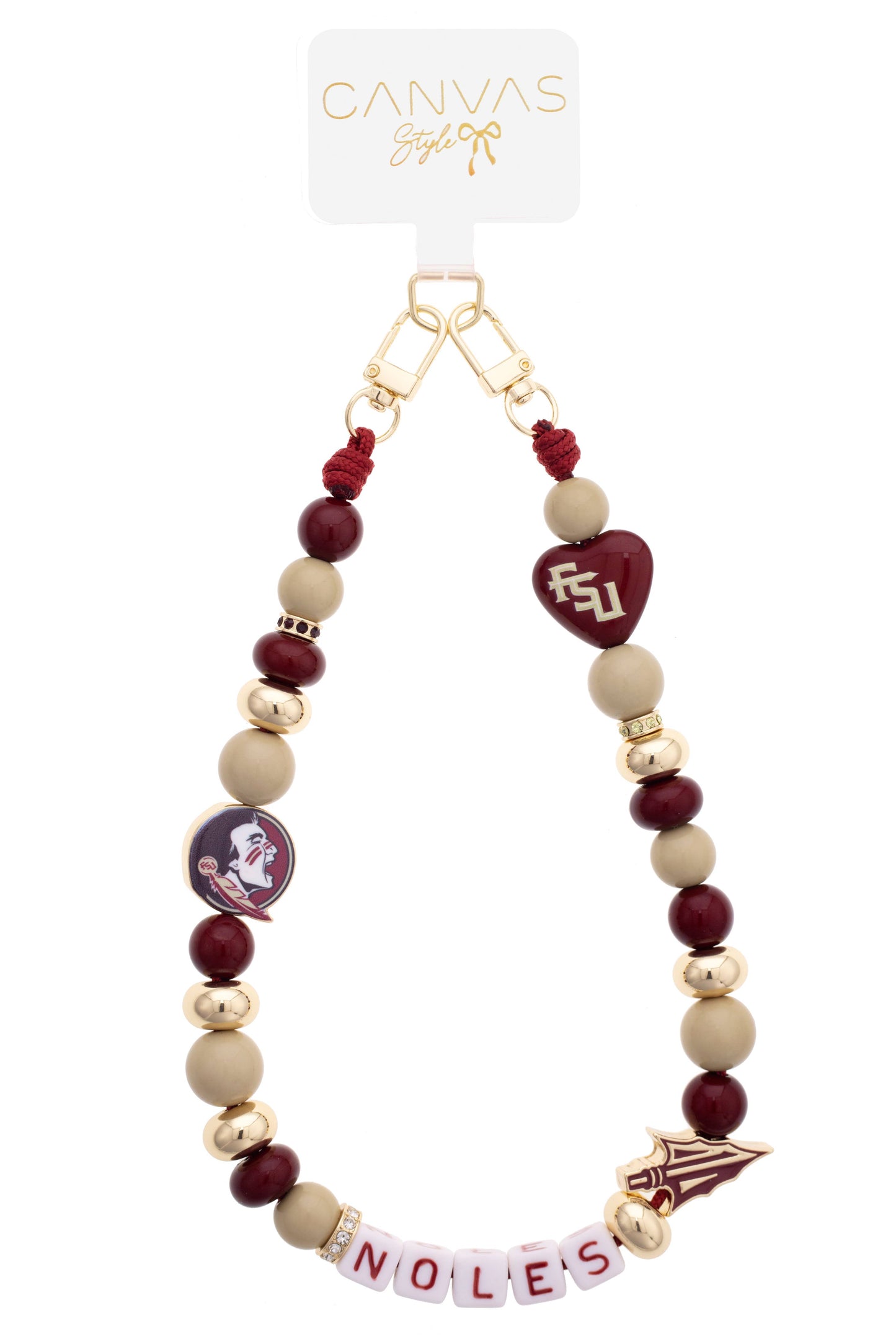 Florida State Seminoles Beaded Cellphone Wristlet