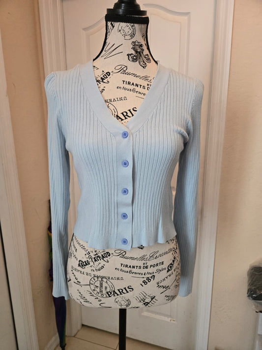 SHEIN Ribbed Button Front Cardigan – Size Large | Never Worn