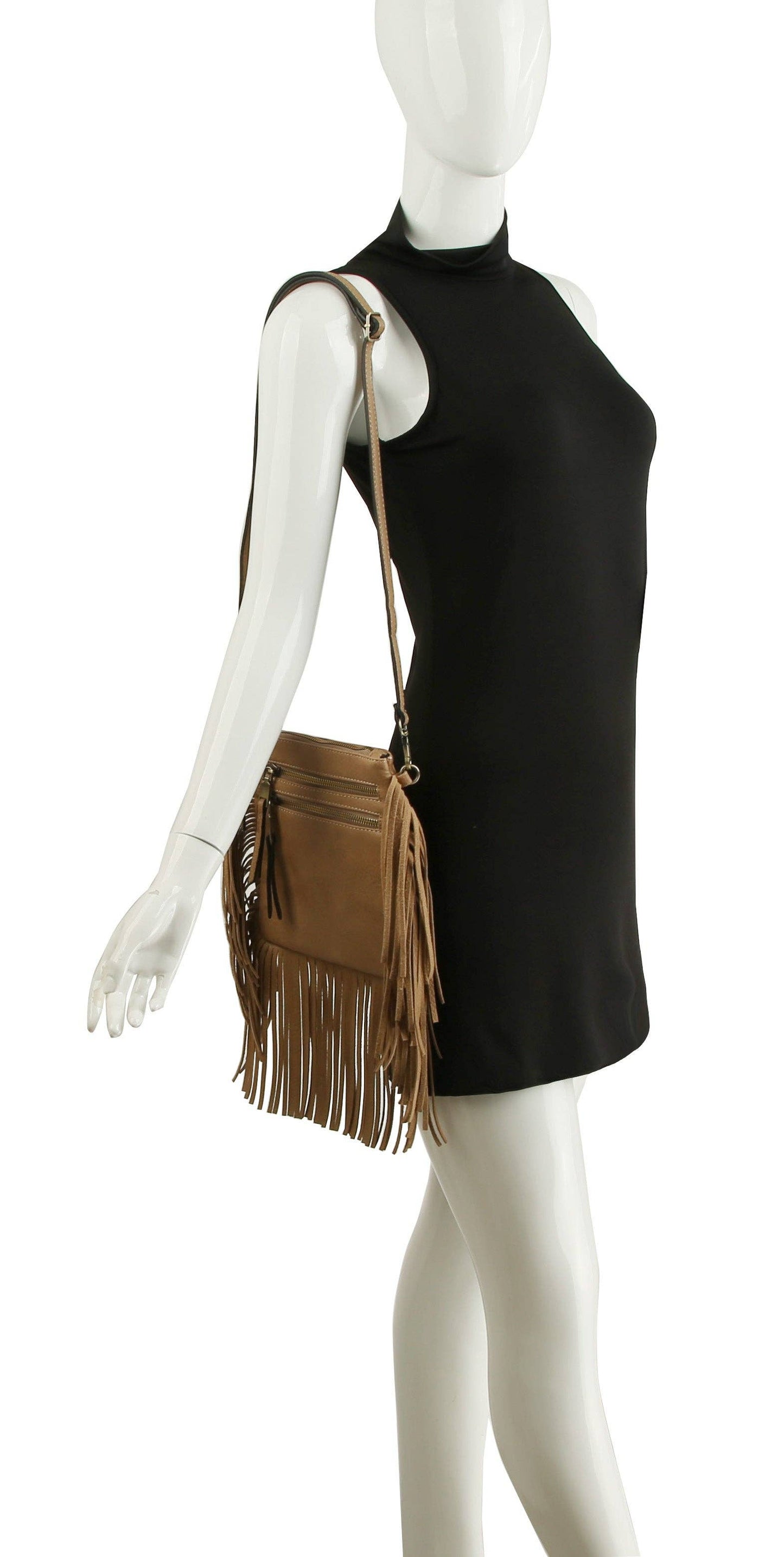 Fringe Tassel Crossbody Handbag Purse