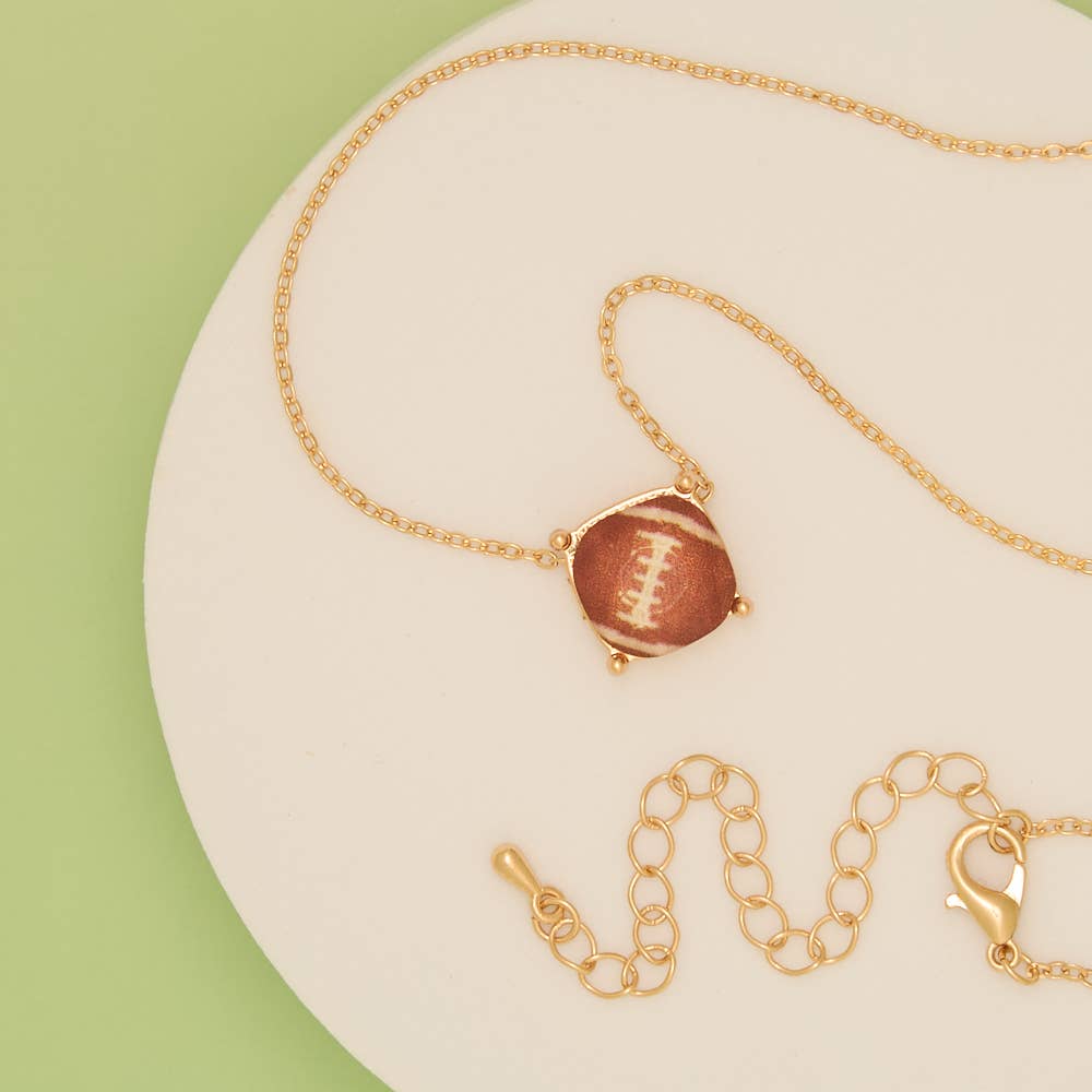 Gameday Cushion Cut Charm Pendant Necklace