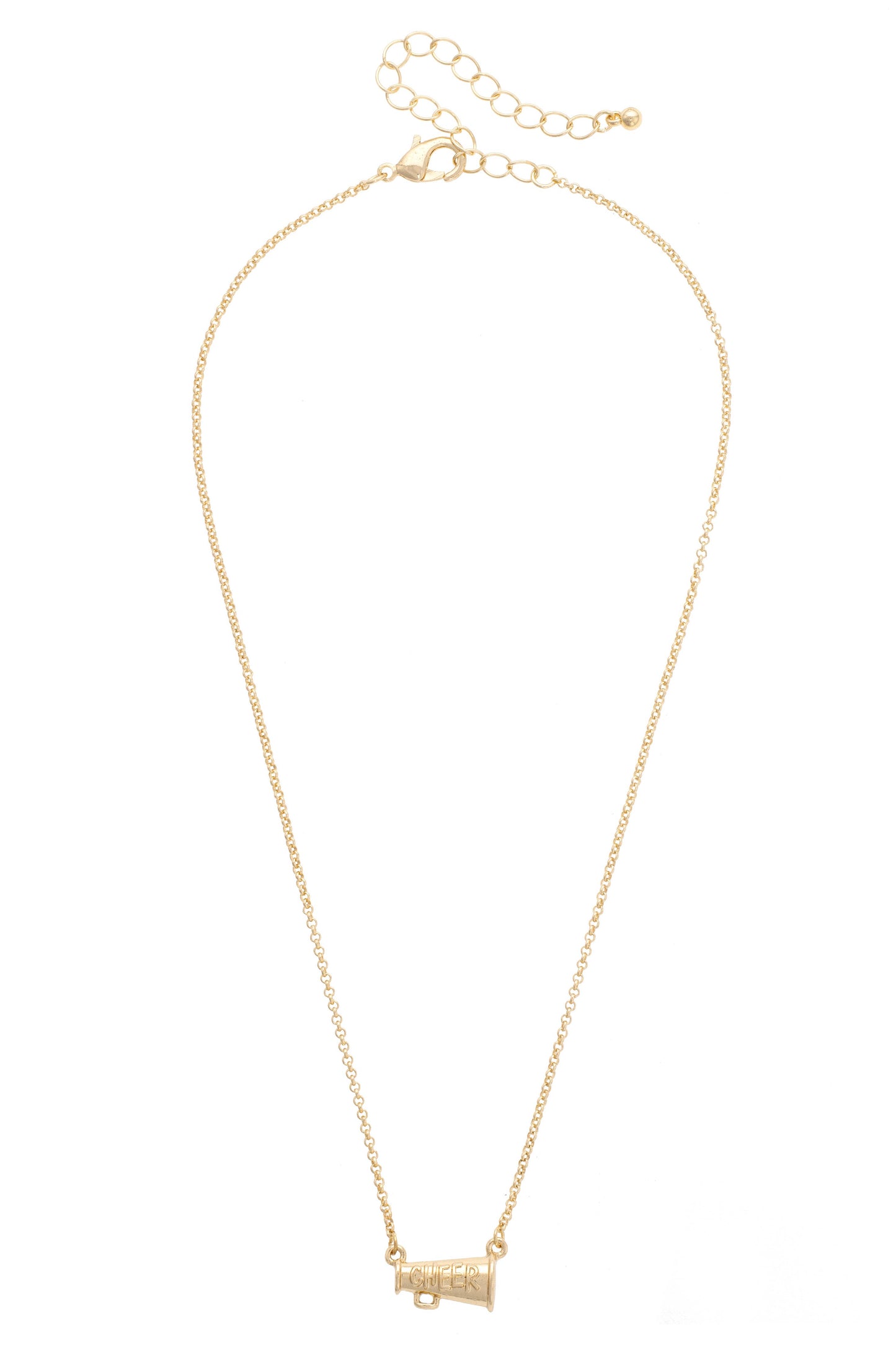 Cheer Necklace in Shiny Gold