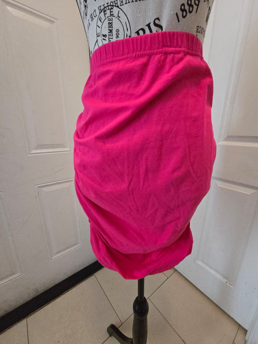 Ruched Pink Skirt – Shein Size XL