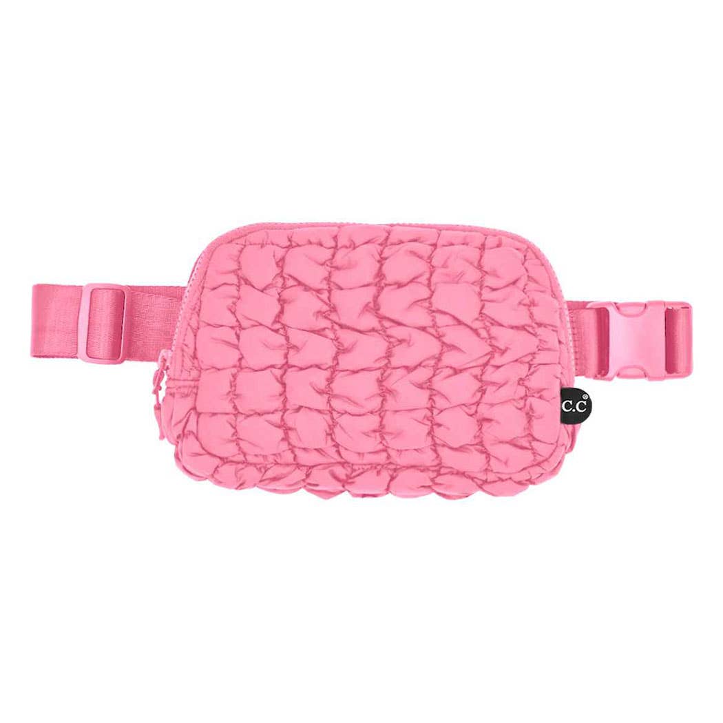 Quilted Puffer Fanny Pack Belt Bag