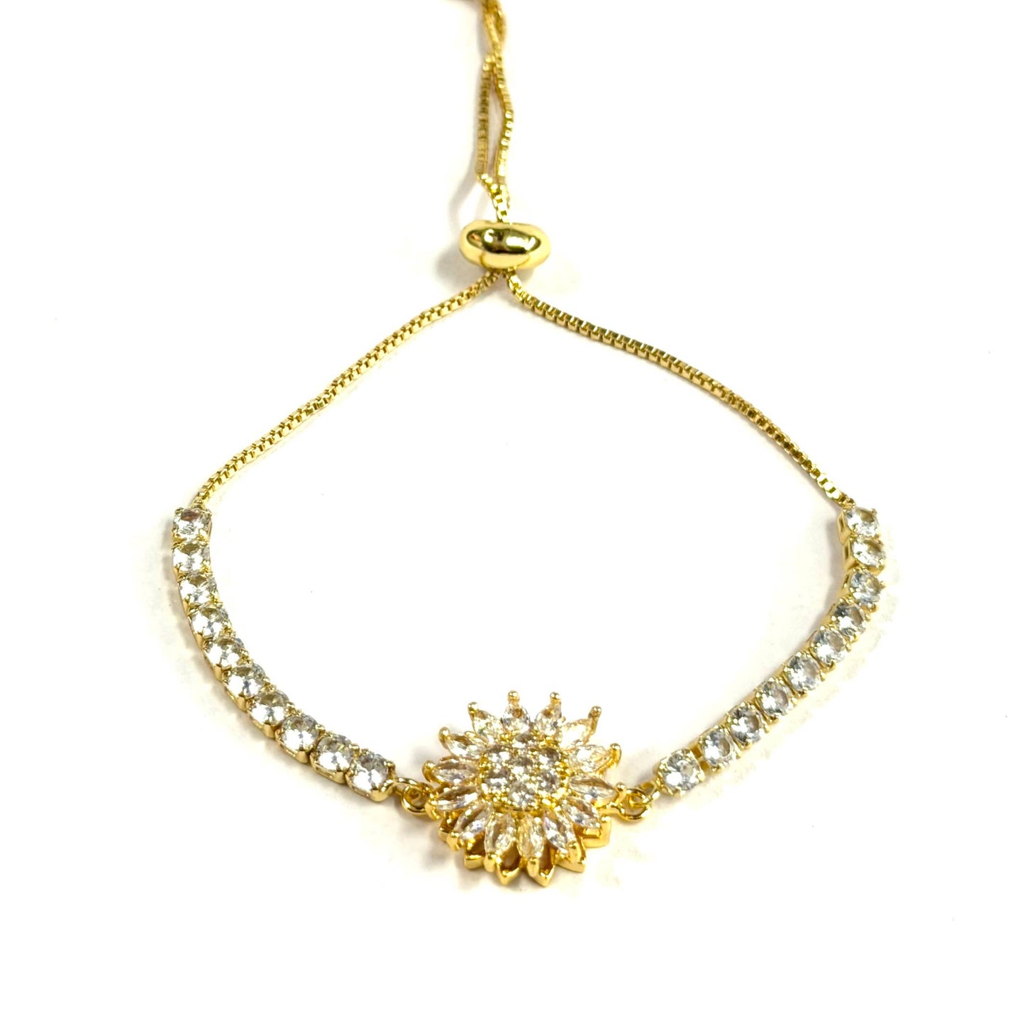 Sunburst Golden Flower Model- Gold and Silver