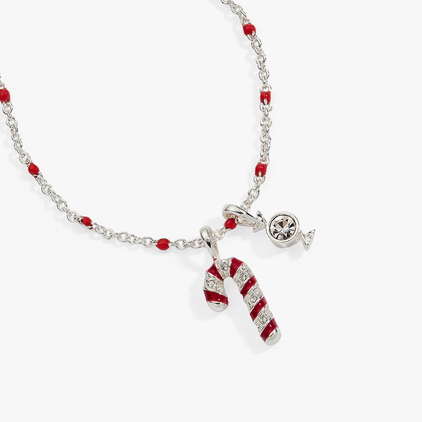 Candy Cane Pendant Necklace