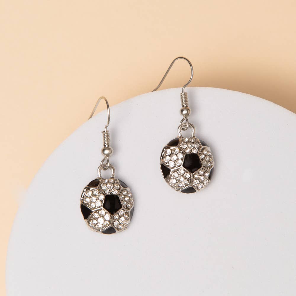Game Day Crystal Pavé Dangle Earrings