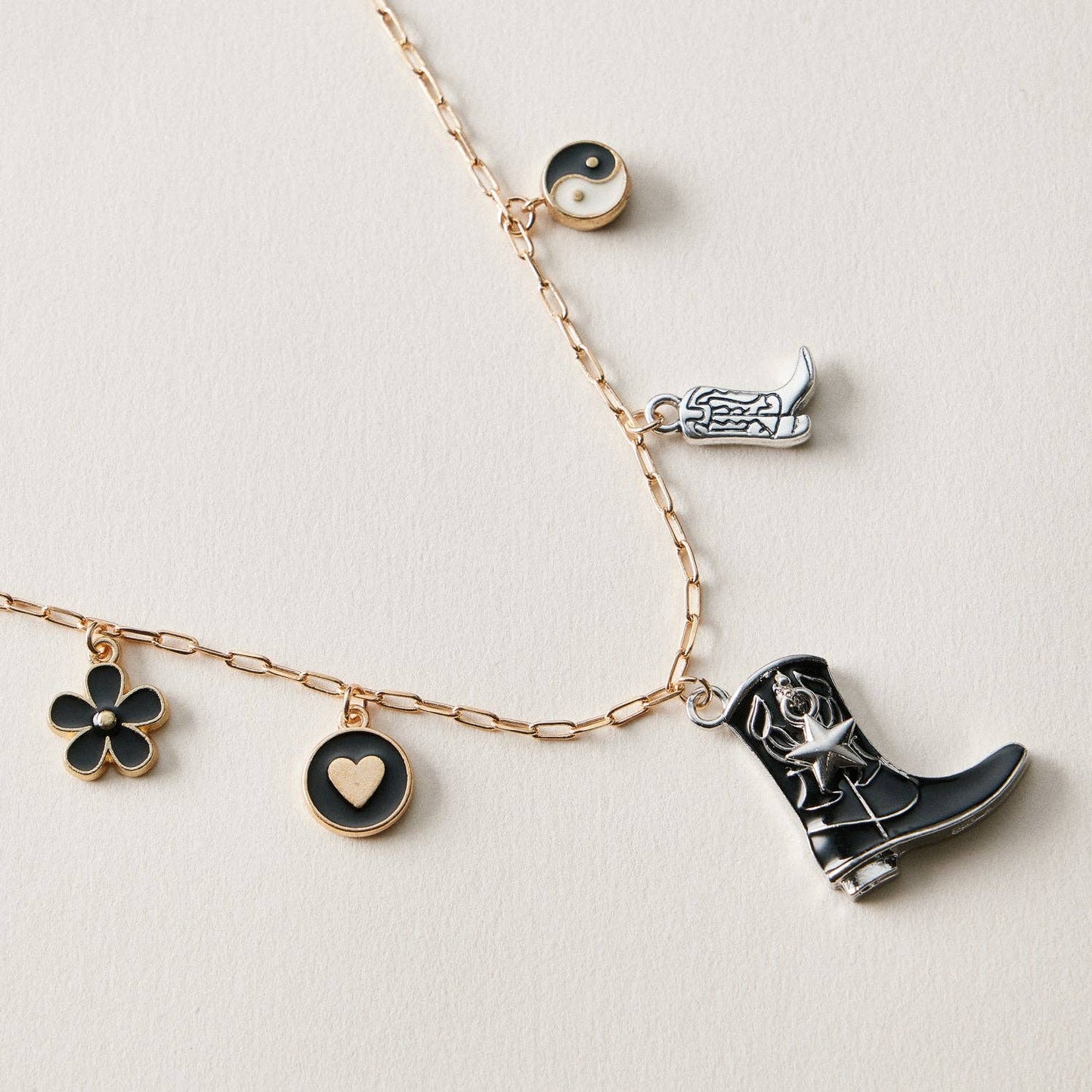 Western Cowboy Boot Charm Chain Anklet