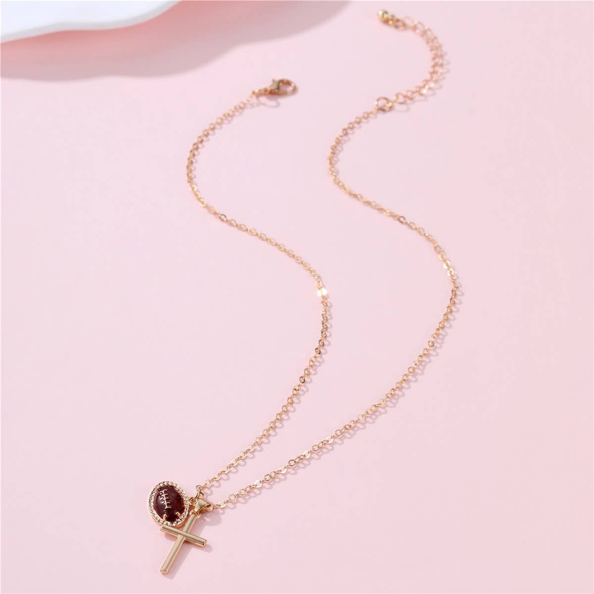Gameday Sports Enthusiast Cross Necklace