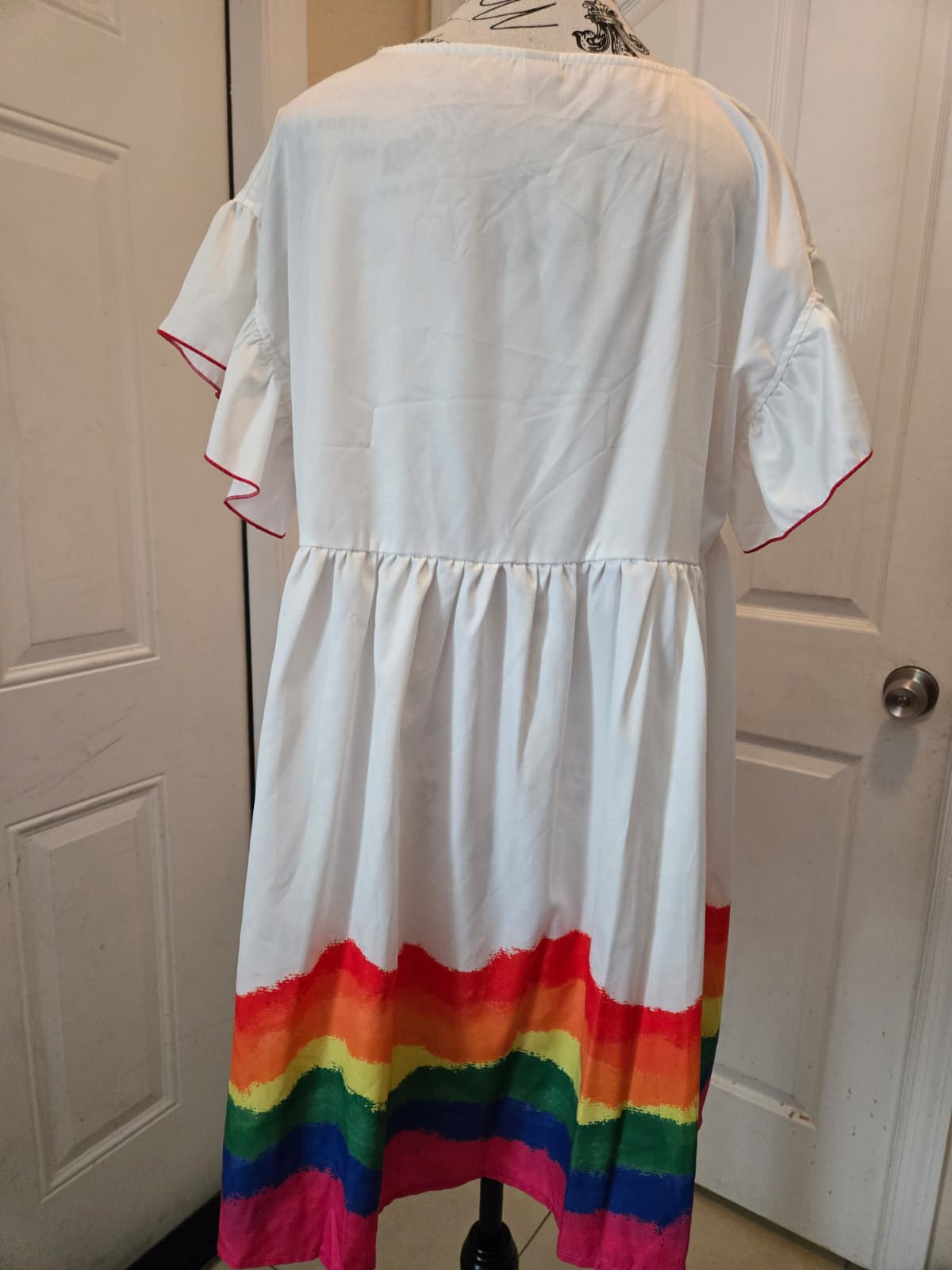 Rainbow Trim Dress – Shein Size Large