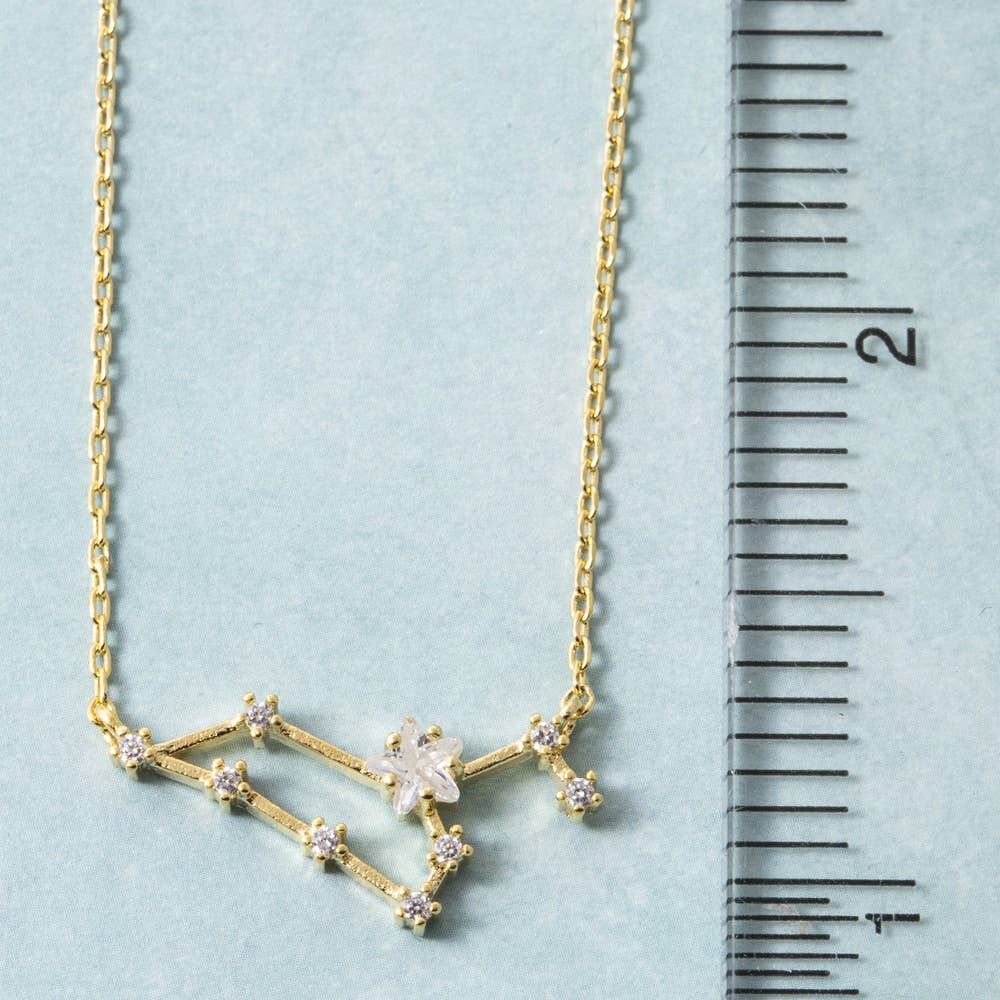 14K Gold Dipped Leo Constellation Necklace