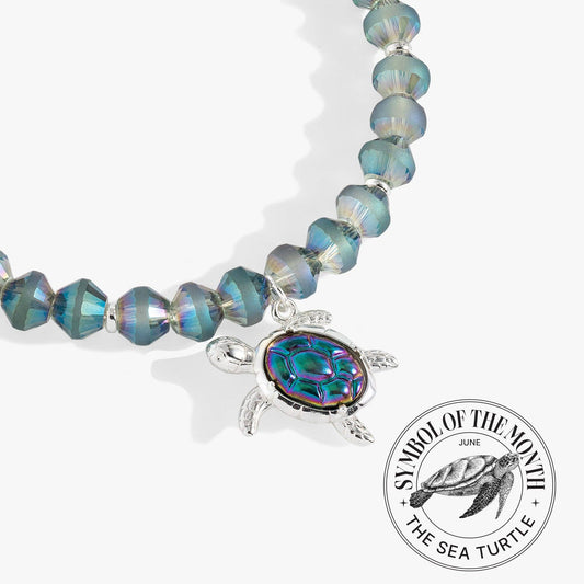 Sea Turtle Beaded Bangle