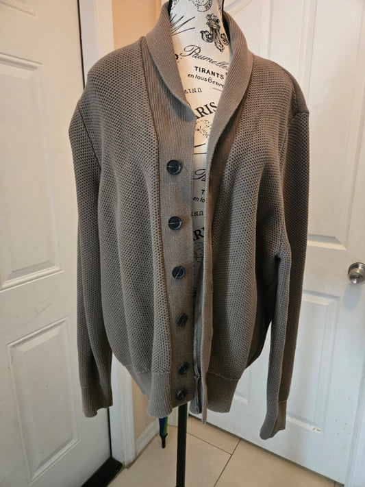 GAP Shawl Collar Waffle Knit Cardigan – Size XL