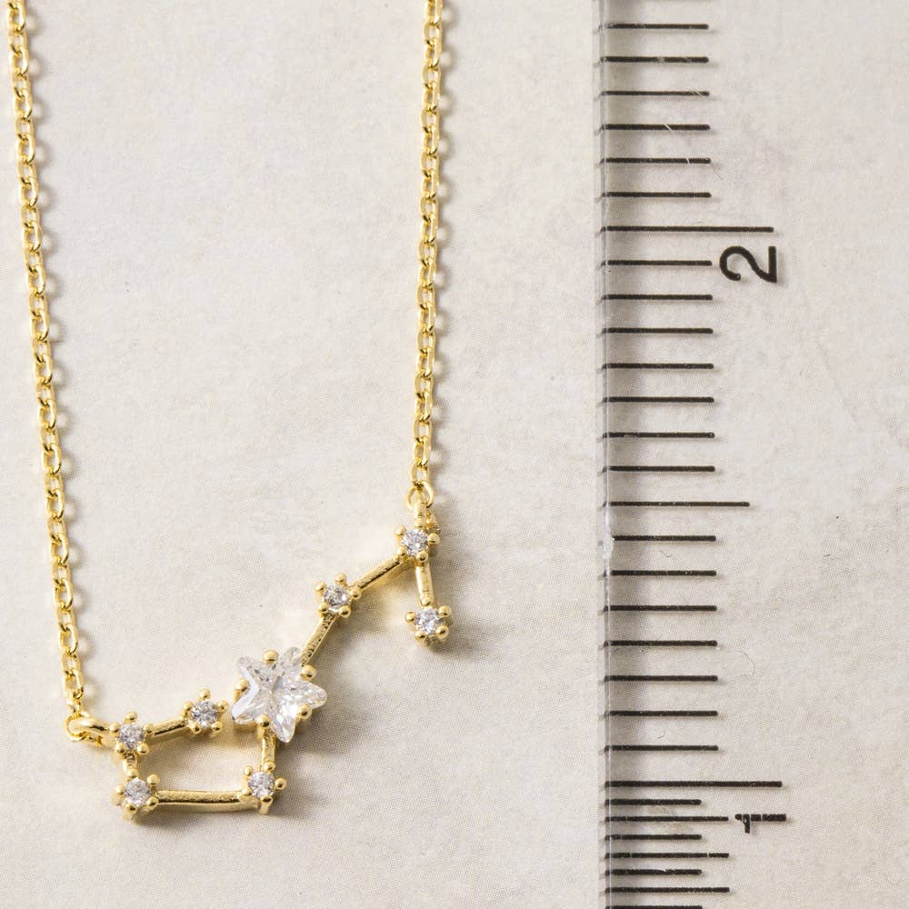 14K Gold Dipped Scorpio Constellation Necklace