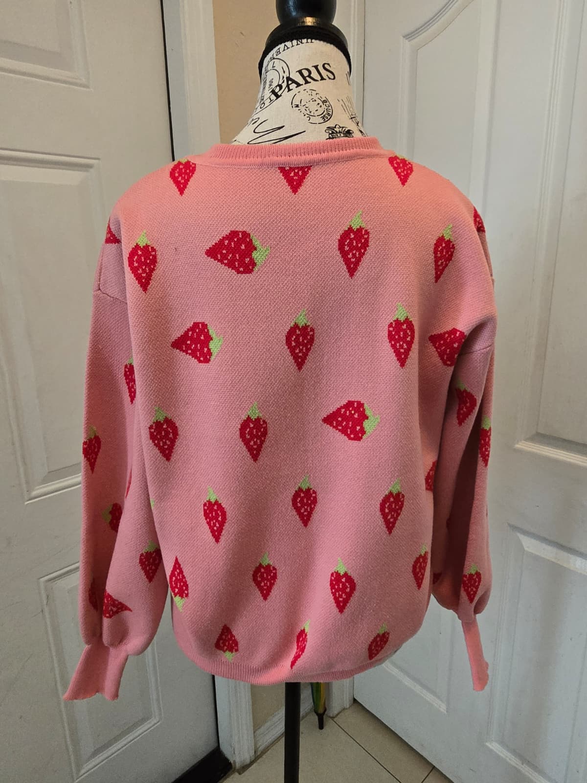 SHEIN Strawberry Print Knit Sweater – Women's Large – Never Worn