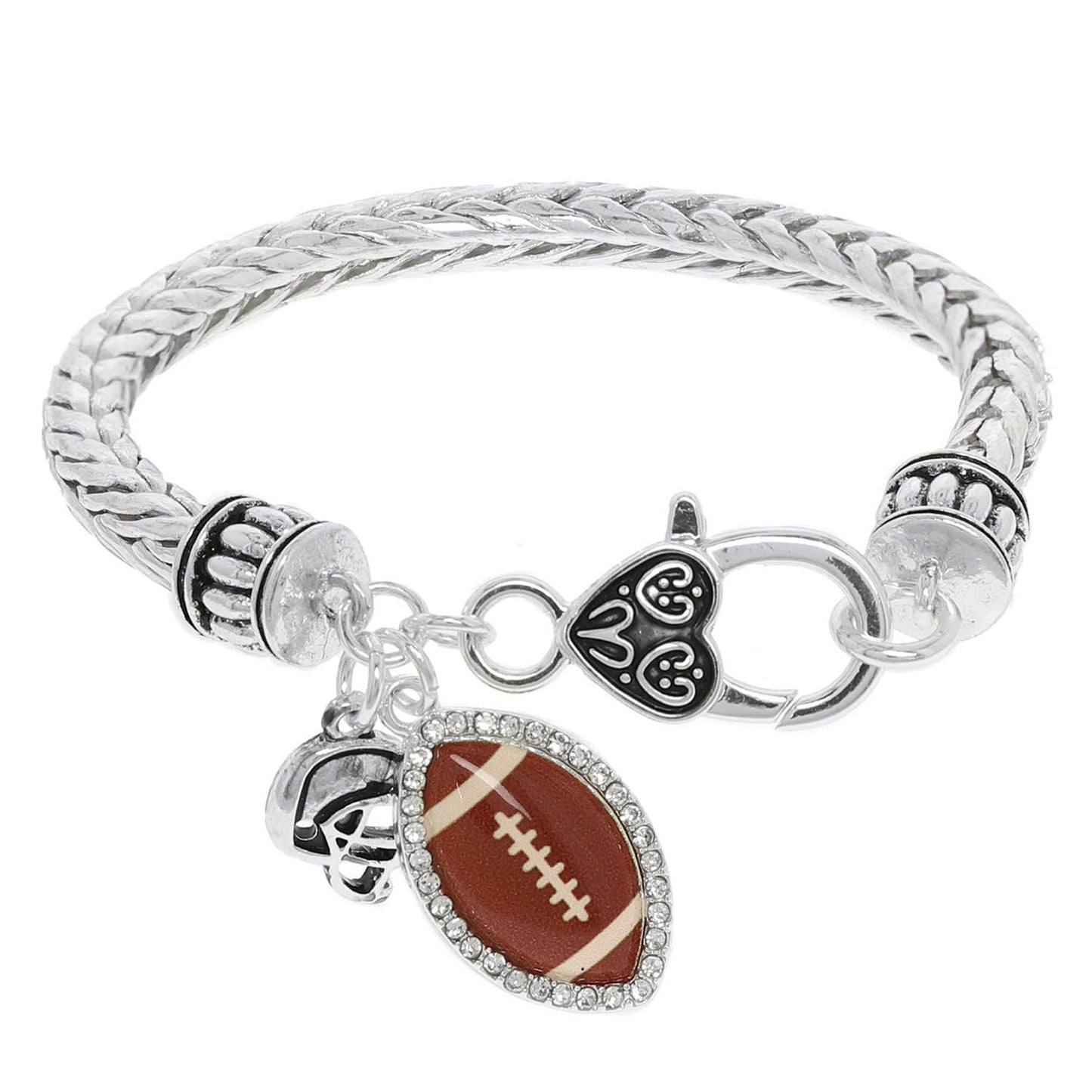 Gameday Football Charm Bracelet