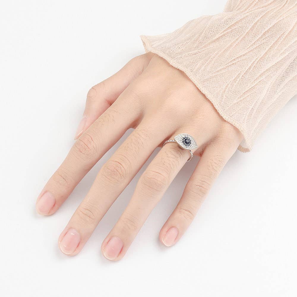 Evil Eye Anxiety Fidget Spinner Ring