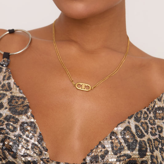 Detail Delicate Chain Necklace in Gold